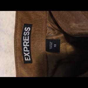 Express cropped suede pants